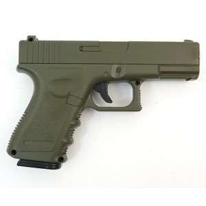 ПИСТОЛЕТ ПНЕВМ. Glock17 OLIVE (Galaxy) G.15G SPRING